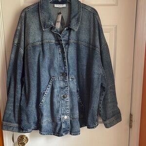 Lane Bryant Blue Jean Jacket Relaxed Fit